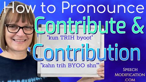 how to pronounce contribute